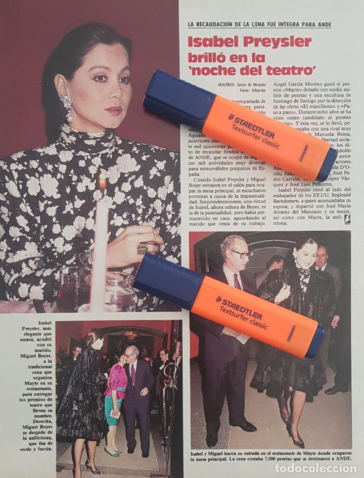 Coleccionismo de Revistas y Peri&oacute;dicos: Reportaje Isabel Preysler 09.03.1988