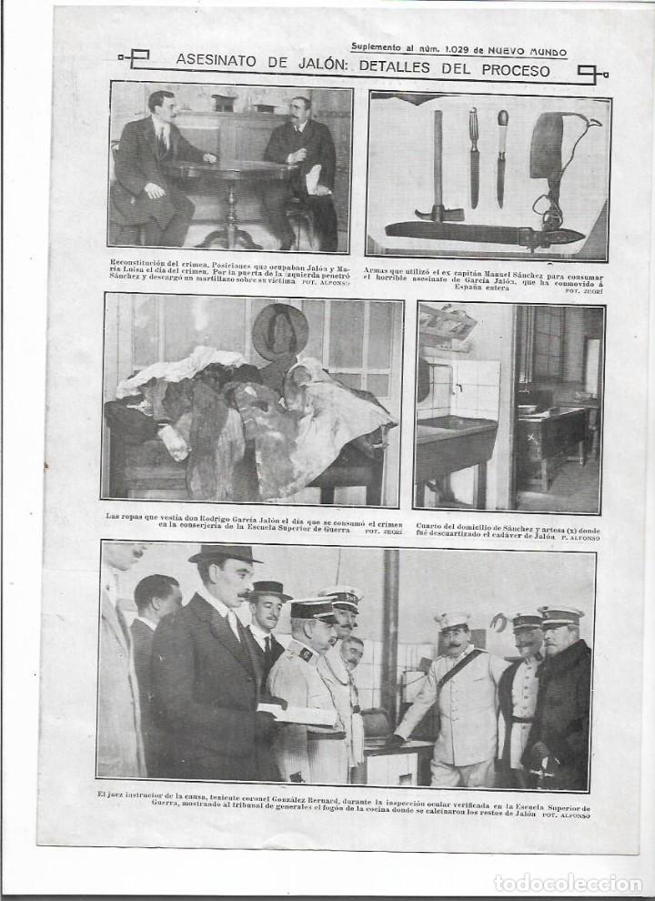 Coleccionismo de revistas y peri&oacute;dicos: 1913 CRIMEN DE JALON CAPITAN SANCHEZ BAYONA VIRGEN DE LA ROCA CAMPRODON LA HINCOSA BARON DE BONET