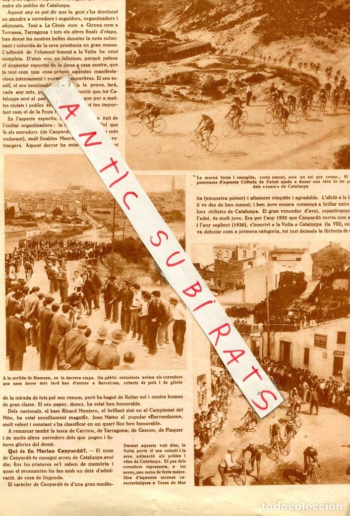 Coleccionismo de revistas y peri&oacute;dicos: REVISTA A&Ntilde;O 1930 LA VOLTA A CATALUNYA VUELTA A CATALU&Ntilde;A CICLITA EN FALSET MANRESA TOSSA DE MAR