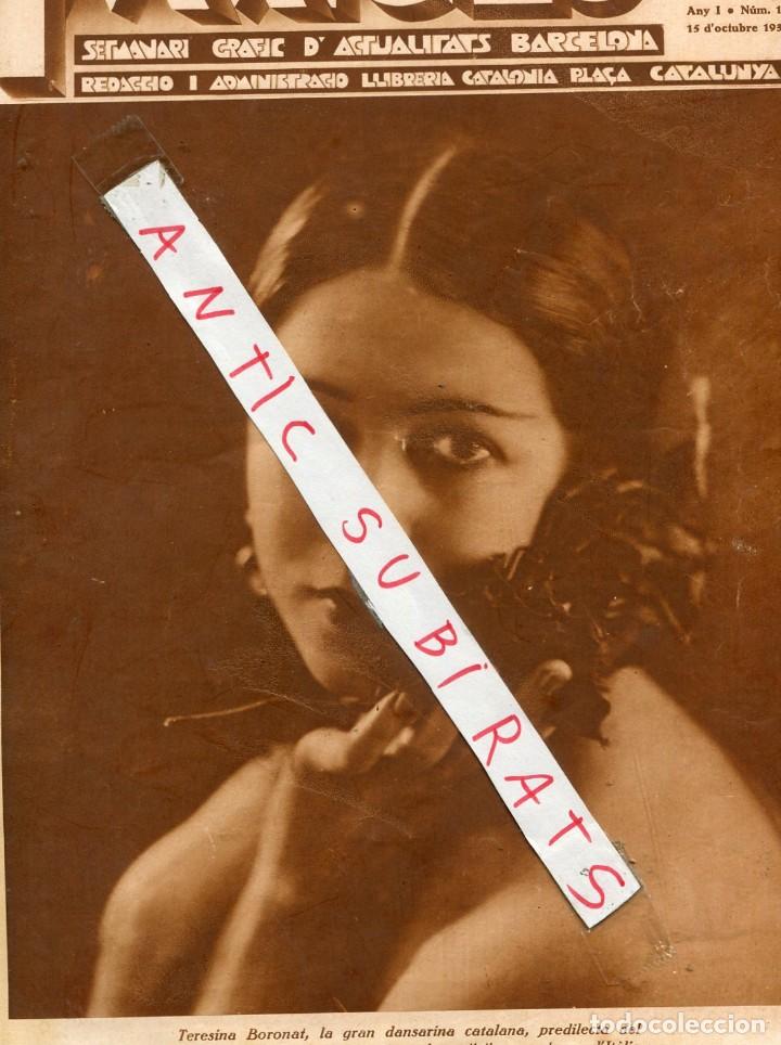 Coleccionismo de Revistas y Peri&oacute;dicos: REVISTA A&Ntilde;O 1930 BAILARINA CATALANA EN PARIS TERSINA BORONAT DIRIGIBLE R 101 OPISSO HERMANOS CORMA