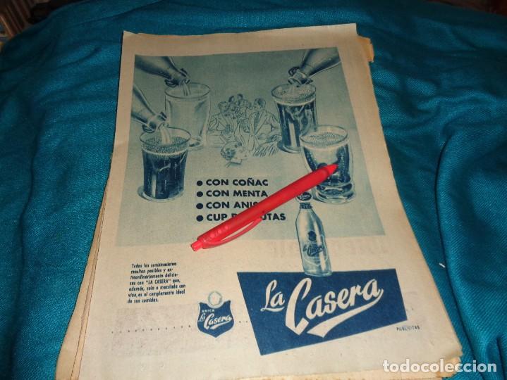 Coleccionismo de Revistas y Peri&oacute;dicos: RECORTE : PUBLICIDAD : GASEOSA LA CASERA. ABC, ABRIL 1957