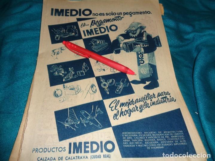 Coleccionismo de Revistas y Peri&oacute;dicos: RECORTE : PUBLICIDAD : PEGAMENTO IMEDIO. ABC, ABRIL 1957