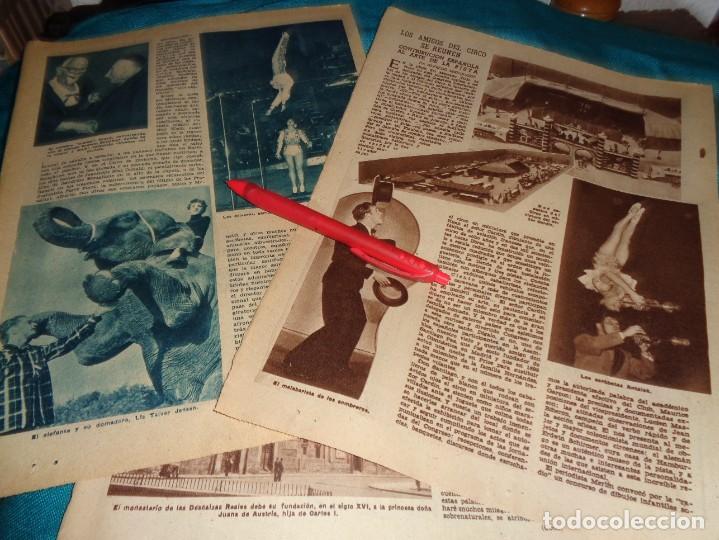 Coleccionismo de Revistas y Peri&oacute;dicos: RECORTE : LOS AMIGOS DEL CIRCO SE REUNEN. ABC, ABRIL 1957