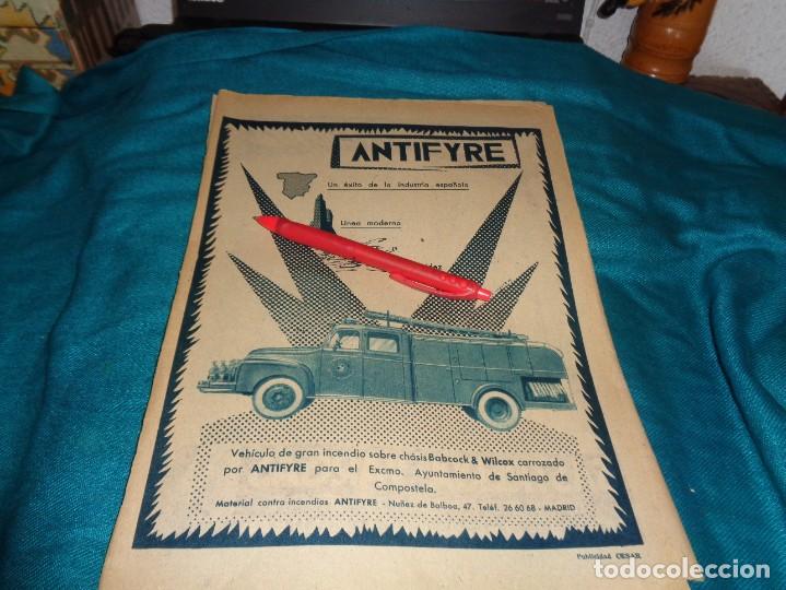 Coleccionismo de Revistas y Peri&oacute;dicos: RECORTE : PUBLICIDAD : ANTIFYRE, VEHICULO CON CHACIS BABCOCK & WILCOX. ABC, ABRIL 1957