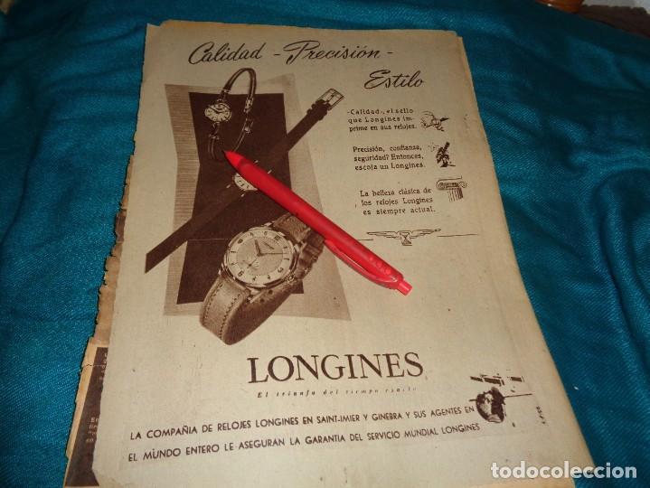 Coleccionismo de Revistas y Peri&oacute;dicos: RECORTE : PUBLICIDAD : RELOJ LONGINES. ABC, ABRIL 1957