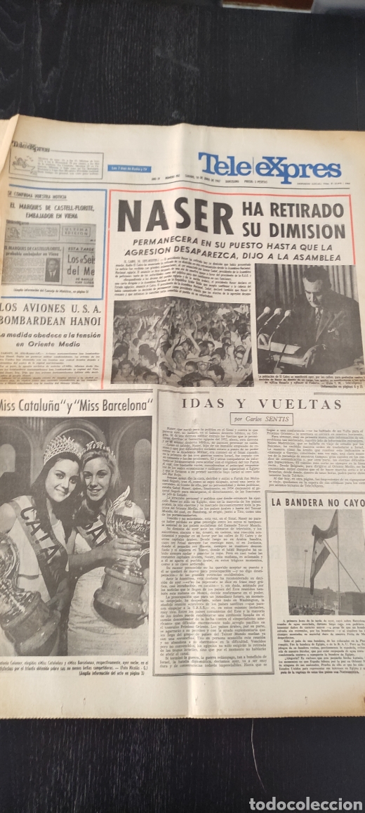 Colecionismo de Revistas e Jornais: PERIODICO TELE EXPRES 10.06.67