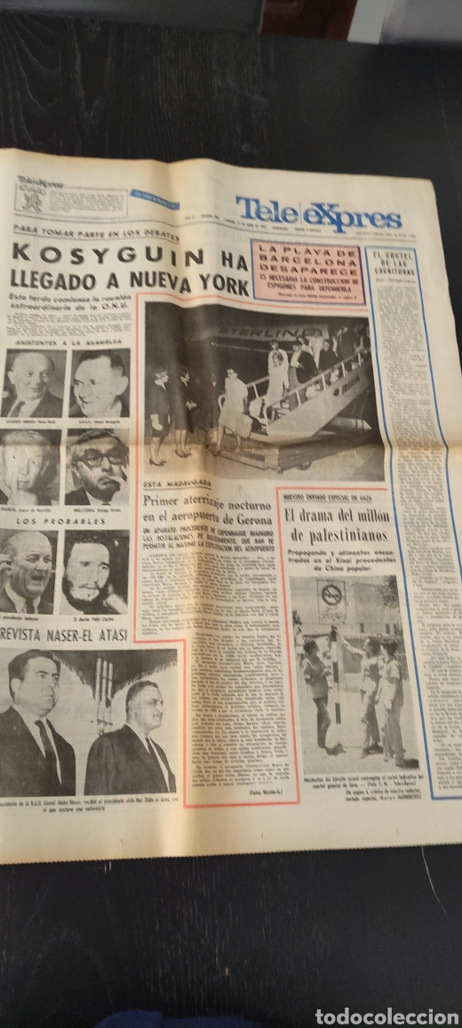 Colecionismo de Revistas e Jornais: PERIODICO TELE EXPRES 17.06.67