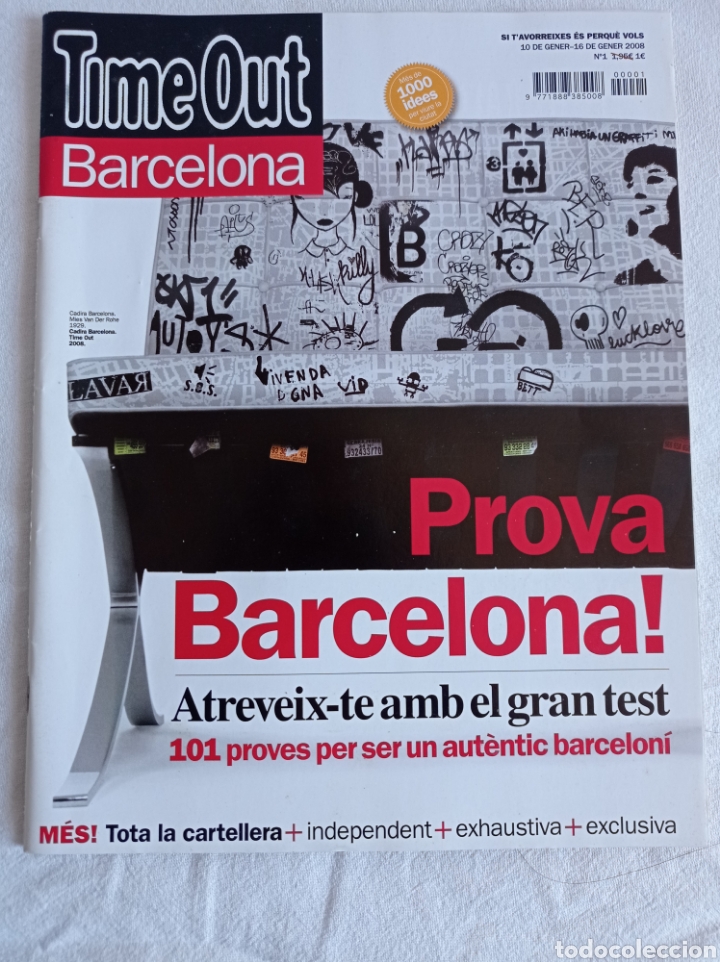 Coleccionismo de Revistas y Peri&oacute;dicos: TIME OUT BARCELONA, NUM 1 (GENER 2008) CAT.
