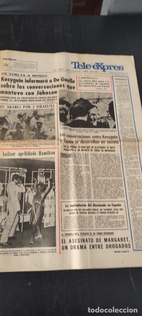 Colecionismo de Revistas e Jornais: PERIODICO TELE EXPRES 28.06.67