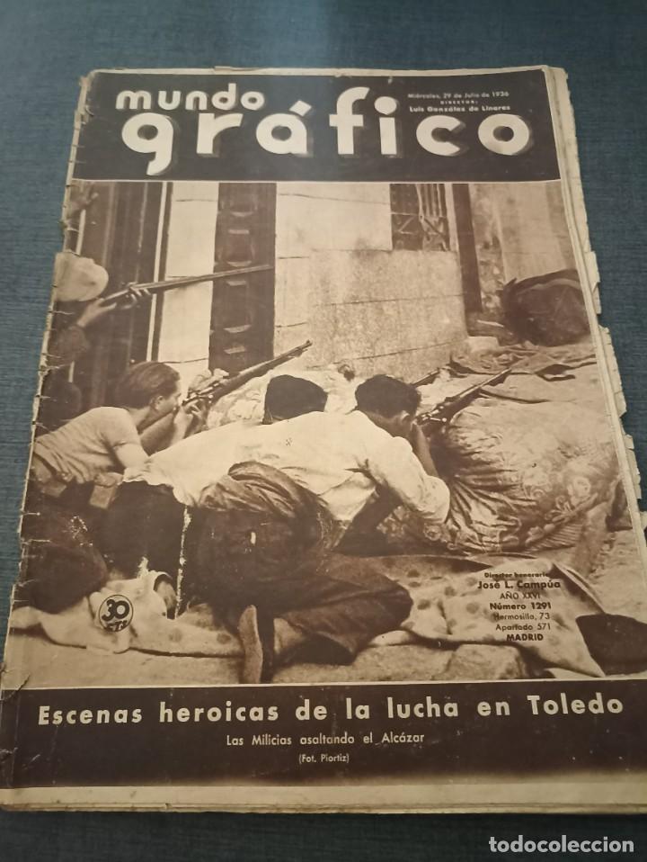 Coleccionismo de Revistas y Peri&oacute;dicos: Mundo gr&aacute;fico 29 de julio de 1936