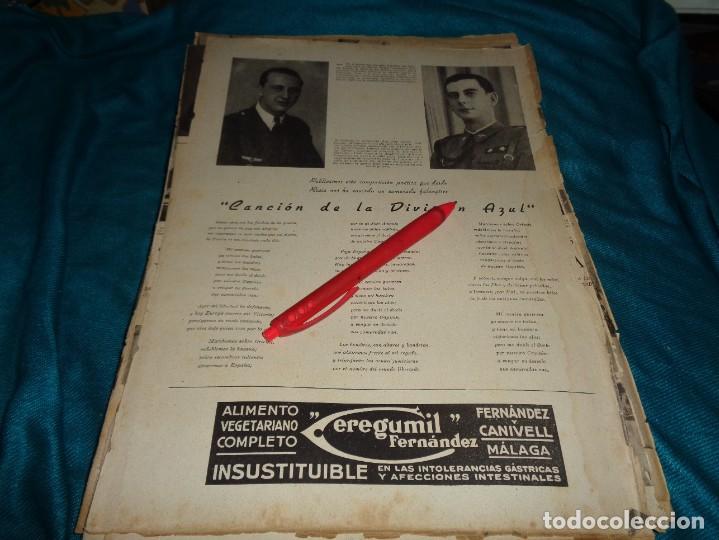 Coleccionismo de Revistas y Peri&oacute;dicos: RECORTE : CANCION DE LA DIVISION AZUL. D. JOSE ACOSTA, CONDECORADO POR EL FUHRER. NOVMBRE 1941