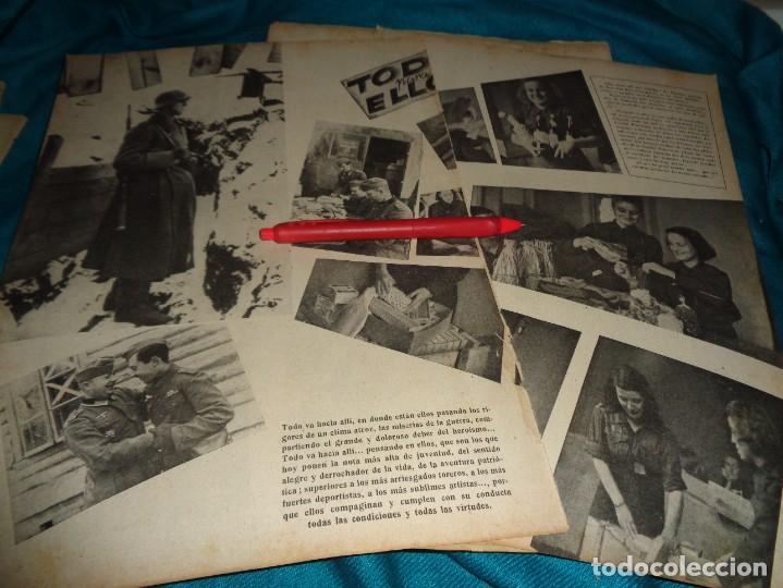 Coleccionismo de Revistas y Peri&oacute;dicos: RECORTE : TODOS PARA ELLOS : LA DIVISION AZUL. NOVMBRE 1941