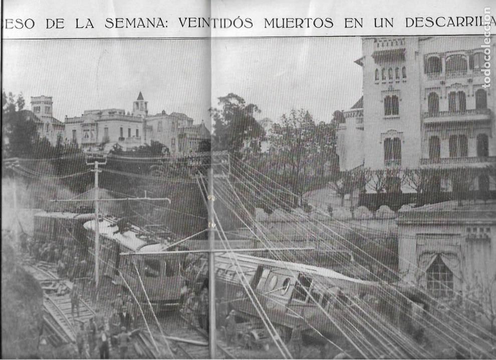 Coleccionismo de Revistas y Peri&oacute;dicos: 1925 ACCIDENTE TREN CATASTROFE BCNA LAS PLANAS SOCORRO VICTIMAS FARMACIA LLORET FERROCARRIL SARRIA