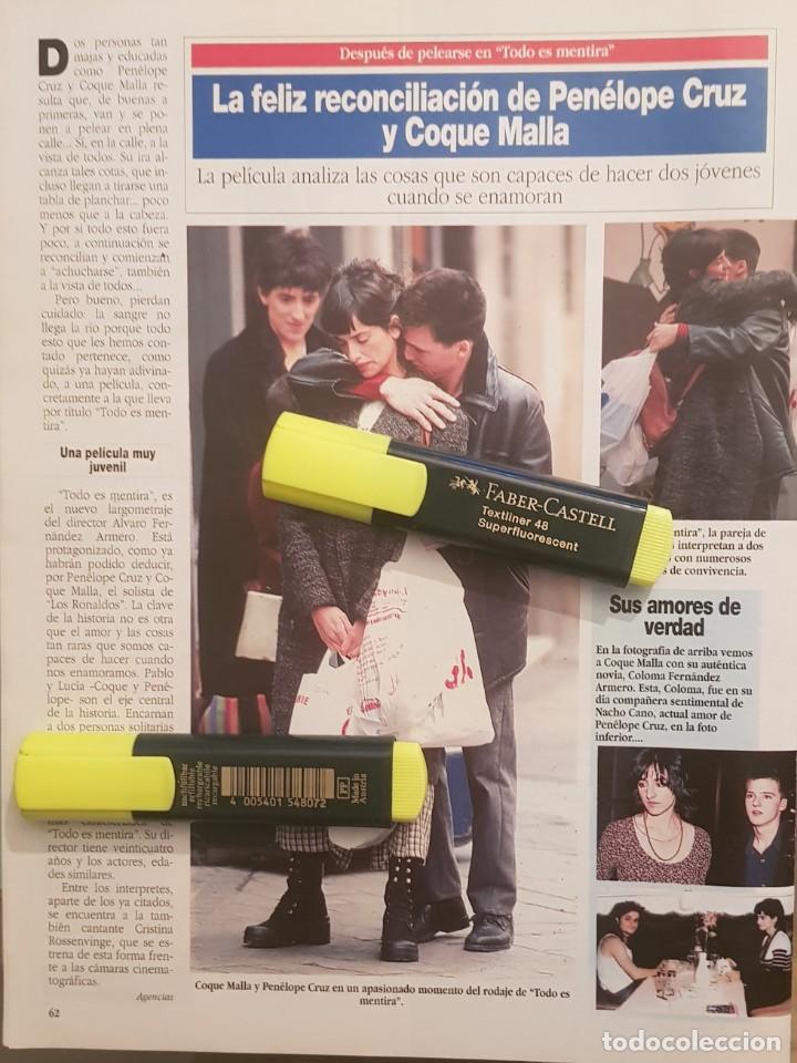 Collection Magazines and Newspapers: Reportaje Pen&eacute;lope Cruz & Coque Malla 06.05.1994