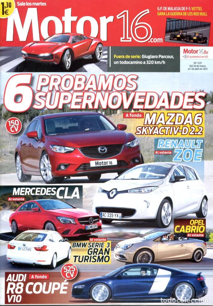 Coleccionismo de Revistas y Peri&oacute;dicos: REVISTA MOTOR 16, N&ordm; 1537, 2013, MAZDA 6 (2)