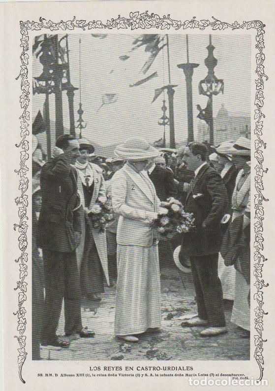 Coleccionismo de revistas y peri&oacute;dicos: Rey Alfonso XIII, reina Victoria, Infanta Maria Luisa en Castro-Urdiales y Santander - 1912