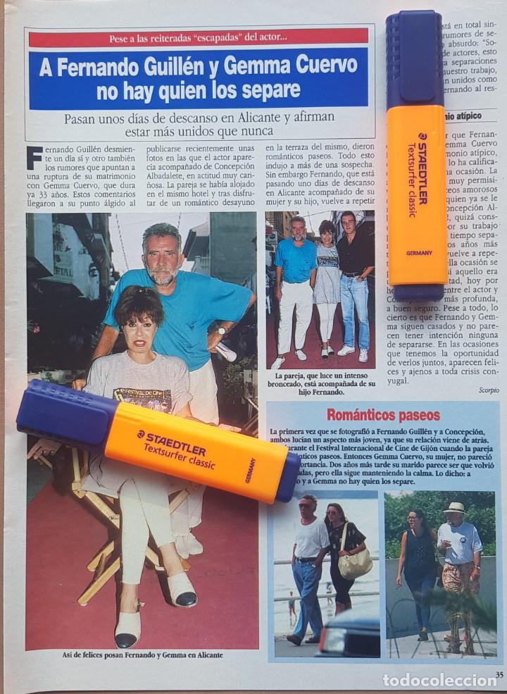 Coleccionismo de revistas y peri&oacute;dicos: Reportaje Fernando Guill&eacute;n & Gemma Cuervo 02.09.1994