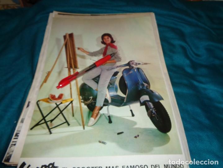 Coleccionismo de Revistas y Peri&oacute;dicos: RECORTE : VESPA, EL SCOOTER MAS FAMOSO. MUNDO HISPANICO, JUNIO 1962