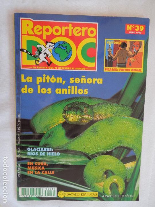 Coleccionismo de revistas y peri&oacute;dicos: REPORTERO DOC N&ordm; 39- JUNIO 1997- LA PITON SE&Ntilde;ORA DE LOS ANILLOS