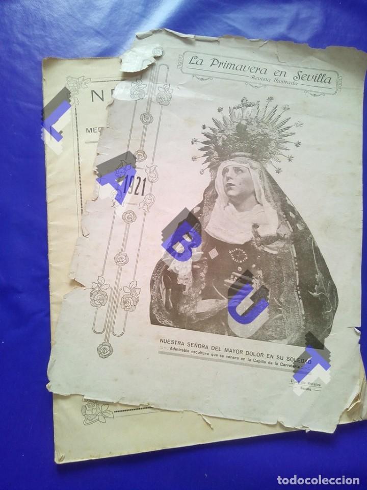 Coleccionismo de Revistas y Peri&oacute;dicos: 1921 LA PRIMAVERA EN SEVILLA REVISTA ILUSTRADA SEMANA SANTA REVISTA 16PG + PUBLICIDAD 31CM W9