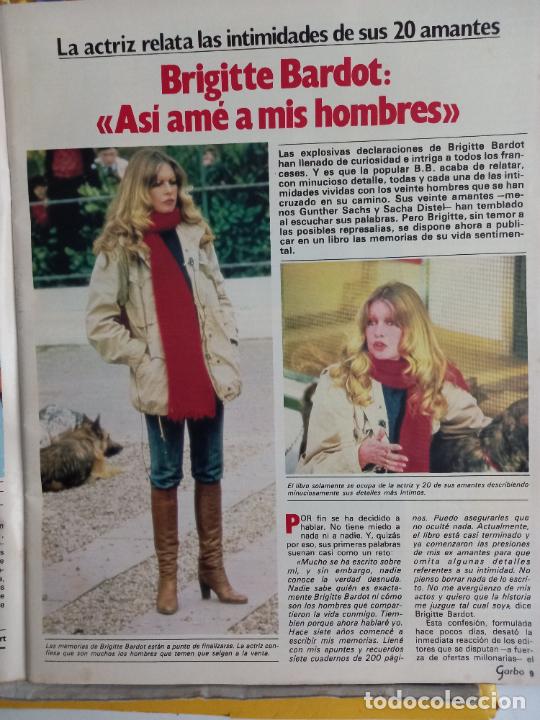Coleccionismo de Revistas y Peri&oacute;dicos: LOS AMANTES DE BRIGITTE BARDOTT SACHA DISTEL GUNTER SACHS JUAN LOUIS