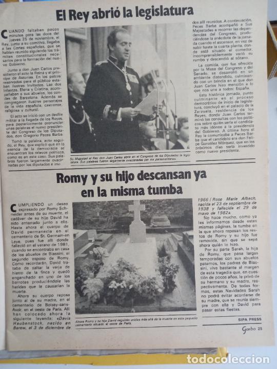 Coleccionismo de Revistas y Peri&oacute;dicos: LA TUMBA DE ROMY SCHNEIDER JUAN CARLOS I DE BORBON