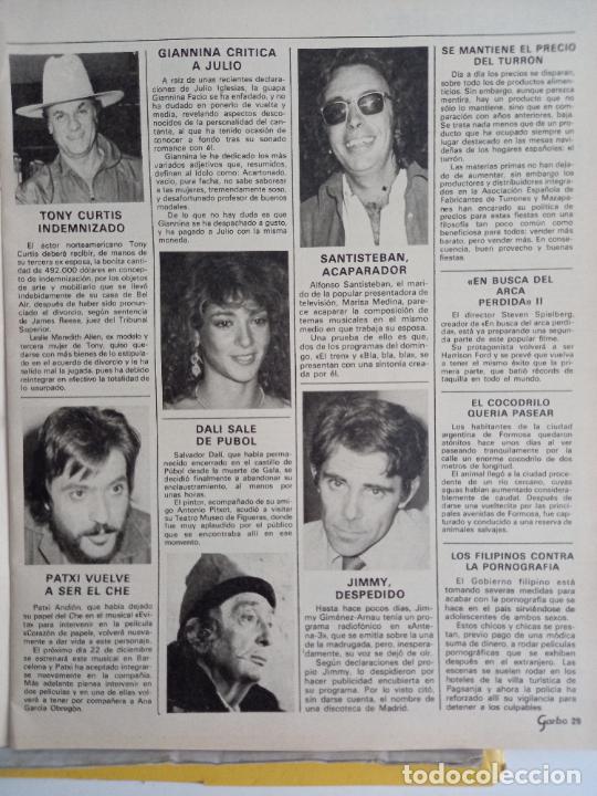 Collection Magazines and Newspapers: giannina facio SALVADOR DALI JIMMY GIMENEZ ARNAU ALFONSO SANTIESTEBAN TONY CURTIS PATXI ANDION