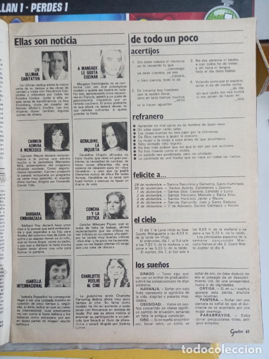 Coleccionismo de Revistas y Peri&oacute;dicos: BARBARA REY CHARLOTTE RAMPLLING CARMEN MAURA ISABELLA ROSSELLINI CONCHA MARQUEZ GERALDINE CHAPLIN LI