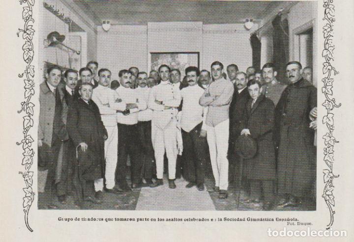 Coleccionismo de Revistas y Peri&oacute;dicos: * ESGRIMA * Tiradores, asaltos en la Sociedad Gimn&aacute;stica Espa&ntilde;ola - 1913
