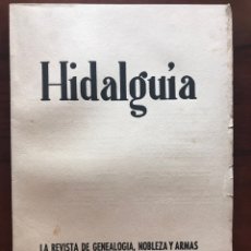 Coleccionismo de Revistas y Periódicos: REVISTA HIDALGUÍA DE GENEALOGÍA HERÁLDICA NOBLEZA Y ARMAS NÚMERO 23 AÑO 1957