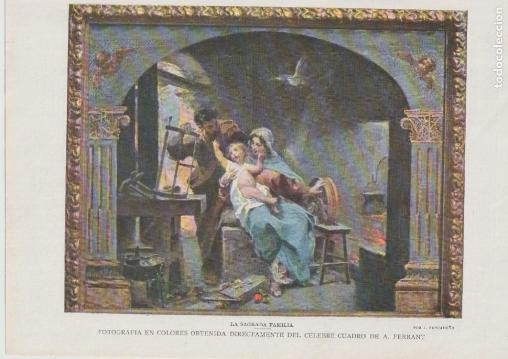 Coleccionismo de Revistas y Peri&oacute;dicos: La Sagrada Familia / foto del cuadro de A. Ferrant por J. Fungairi&ntilde;o - 1913
