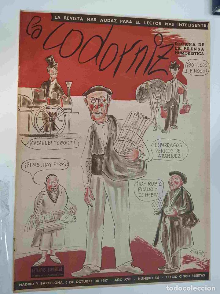 Coleccionismo de Revistas y Peri&oacute;dicos: Revista: La Codorniz num 0829, 6 de octubre de 1957- nuestro comercio
