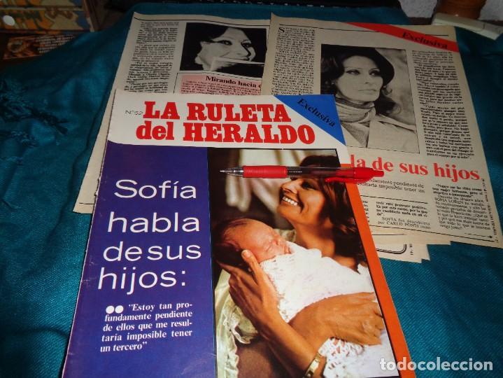 Coleccionismo de Revistas y Peri&oacute;dicos: RECORTE : SOFIA LOREN HABLA DE SUS HIJOS. HERALDO ESPA&Ntilde;OL, ABRIL 1981