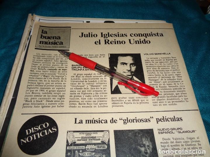 Coleccionismo de Revistas y Peri&oacute;dicos: RECORTE : JULIO IGLESIAS CONQUISTA EL REINO UNIDO. HERALDO ESPA&Ntilde;OL, ABRIL 1981