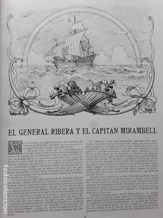 Collection Magazines and Newspapers: EL GENERAL RIBERA Y EL CAPITAN MIRAMBELL 4 HOJAS A&Ntilde;O 1913