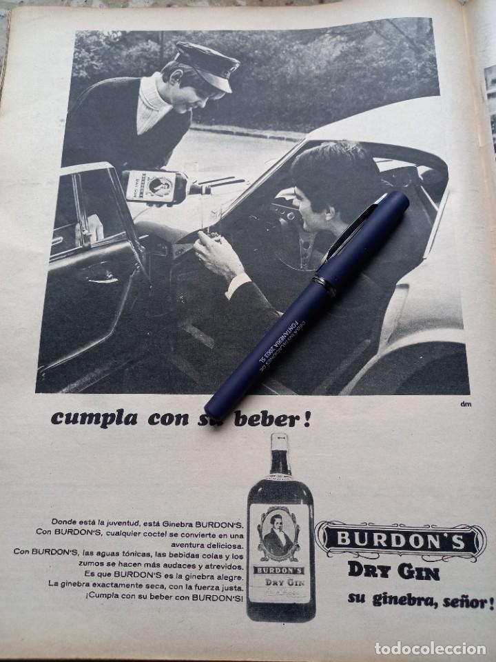 Coleccionismo de revistas y peri&oacute;dicos: PUBLICIDAD VINTAGE. ANUNCIO DE GINEBRA BURDON&acute;S. EXTRAIDO REVISTA 1967. 13X34 CM.