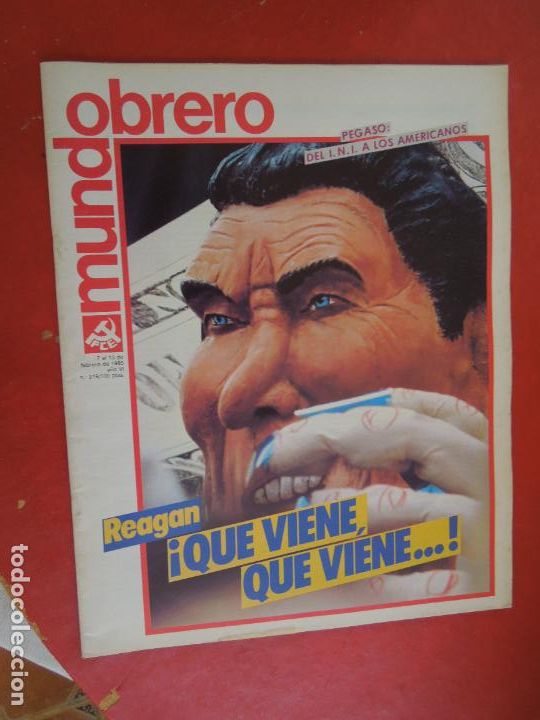 Coleccionismo de revistas y peri&oacute;dicos: MUNDO OBRERO -PCE -REVISTA PARTIDO COMUNISTA N&ordm; 319- 02-1985- PEGASO DEL INI A LOS AMERICANOS