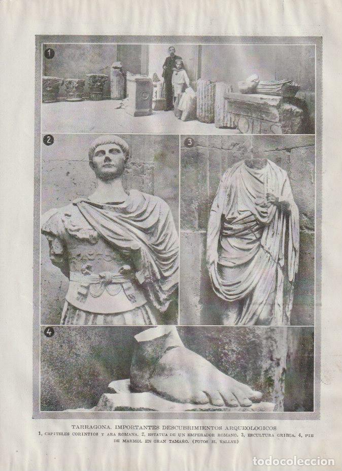 Coleccionismo de Revistas y Peri&oacute;dicos: * TARRAGONA * ARQUEOLOG&Iacute;A * Descubrimientos de capiteles corintios y ara romana - 1919