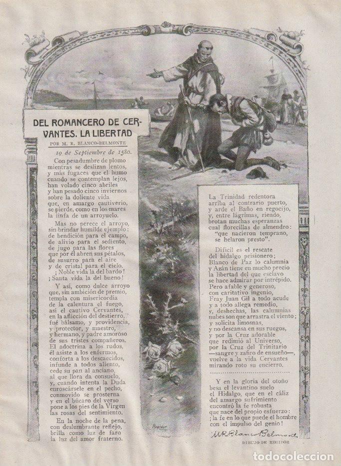 Collection Magazines and Newspapers: Del romancero de Cervantes: la libertad / versos de M. R. Blanco-Belmonte - 1919