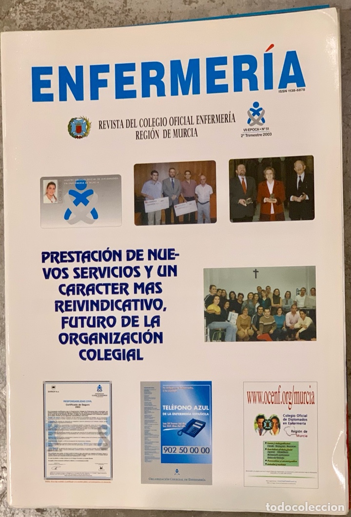 Colecionismo de Revistas e Jornais: Revista NUEVA ENFERMER&Iacute;A. N&ordm; 51. Abril 2003.