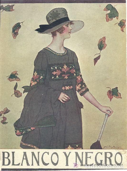 Collection Magazines and Newspapers: Ilustraci&oacute;n de cubierta ( dama, oto&ntilde;o) / por M&eacute;ndez Bringa - 1919