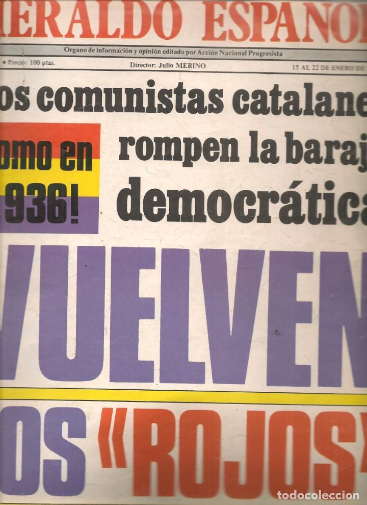Coleccionismo de Revistas y Peri&oacute;dicos: HERALDO ESPA&Ntilde;OL. N&ordm; 39. LOS COMUNISTAS CATALANES ROMPEN LA BARAJA / ANA BEL&Eacute;N / KIKO LEGARD. 1981(*