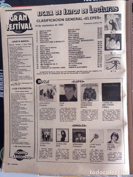 Coleccionismo de Revistas y Peri&oacute;dicos: ESCALA DE EXITOS MECANO IVAN ALAN PARSONS MIGUEL RIOS