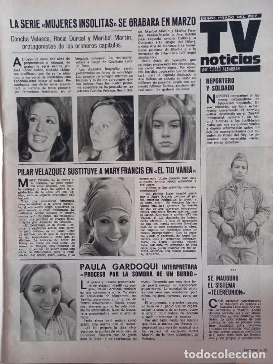 Sammeln von Zeitschriften und Zeitungen: CONCHA VELASCO CONCHITA PILAR VELAZQUEZ ROCIO DURACAL MARIBEL MARTIN PAULA GARDOQUI