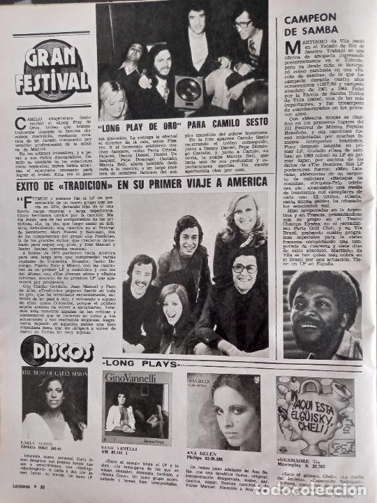 Coleccionismo de Revistas y Peri&oacute;dicos: CAMILO SESTO TRADICION ANA BELEN GINO VANELLY CARLY SIMON