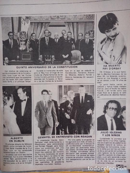 Coleccionismo de Revistas y Peri&oacute;dicos: FIFI DORSAY JULIO IGLESIAS GRMAYEL REAGAN