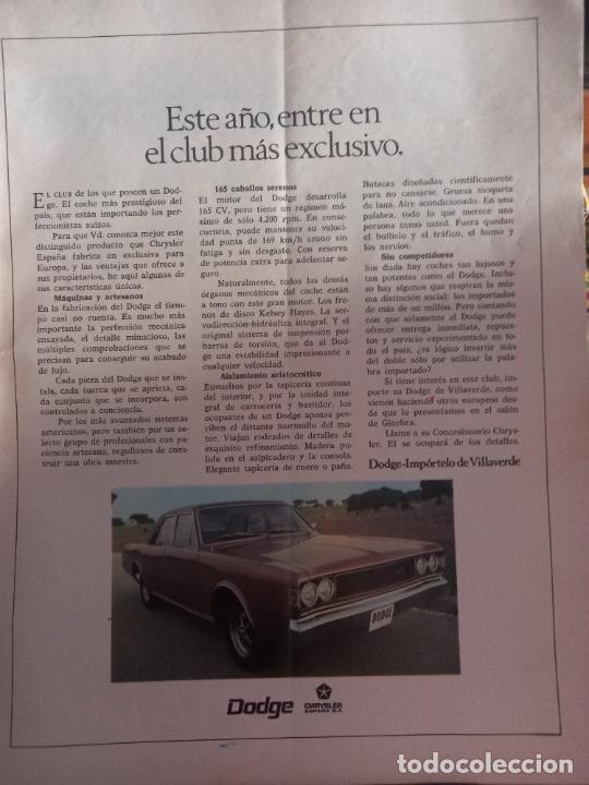 Coleccionismo de Revistas y Peri&oacute;dicos: anuncio dodge chrysler