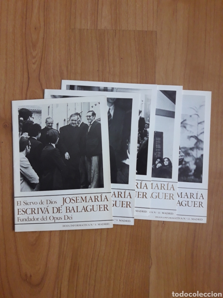 Collection Magazines and Newspapers: 5 REVISTAS HOJA INFORMATIVA OPUS DEI ESCRIV&Aacute; DE BALAGUER. N&Uacute;MEROS 8 AL 12. 1988