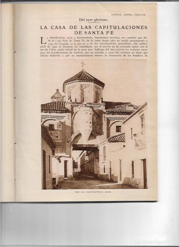 Coleccionismo de Revistas y Peri&oacute;dicos: 1929 SANTA FE GRANADA CAPITULACIONES PTO BCNA BELFAST BARCO BRITANNIC MUERTE ANIBAL GONZALEZ SEVILLA