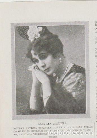 Coleccionismo de revistas y peri&oacute;dicos: * TEATRO * Amalia Molina -1919